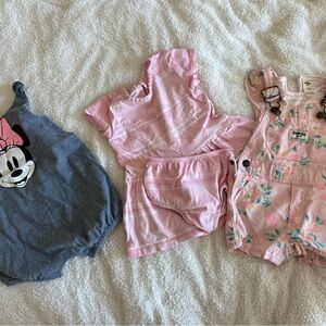 Toddler rompers and dress - Minnie and Oshkosh